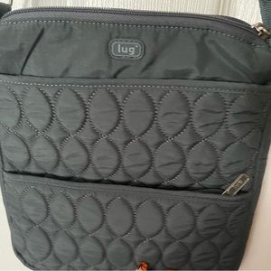 Lug slim crossbody bag in steel blue